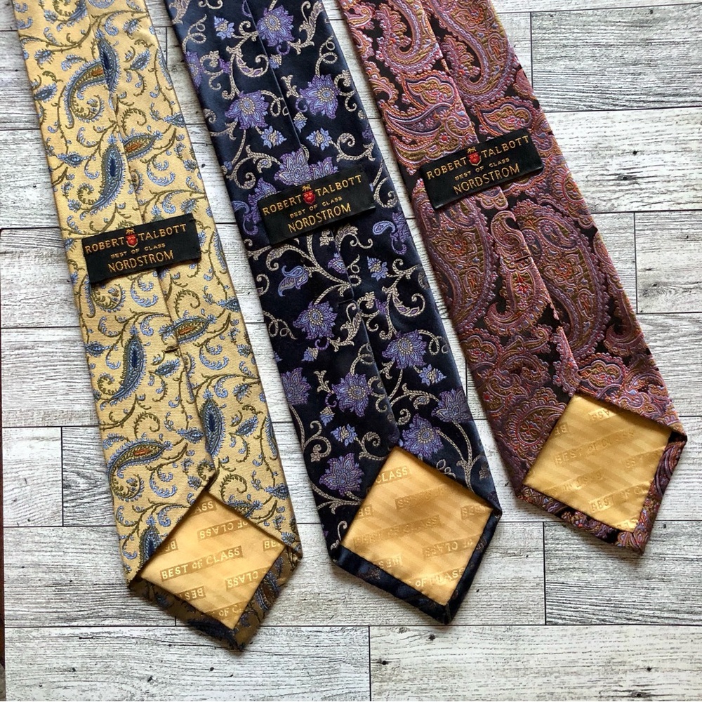 Choice of 3 Neckties: Robert Talbott “Best of Class” Nordstrom - Paisley Floral